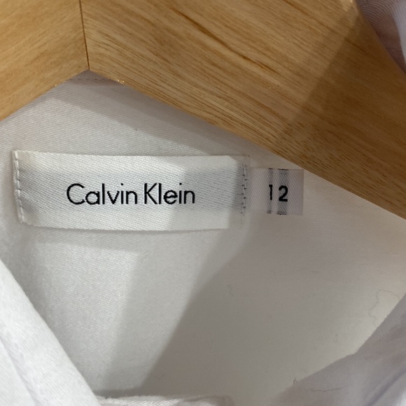 Calvin Klein Formal white shirt size boys 12 - Picture 2 of 3
